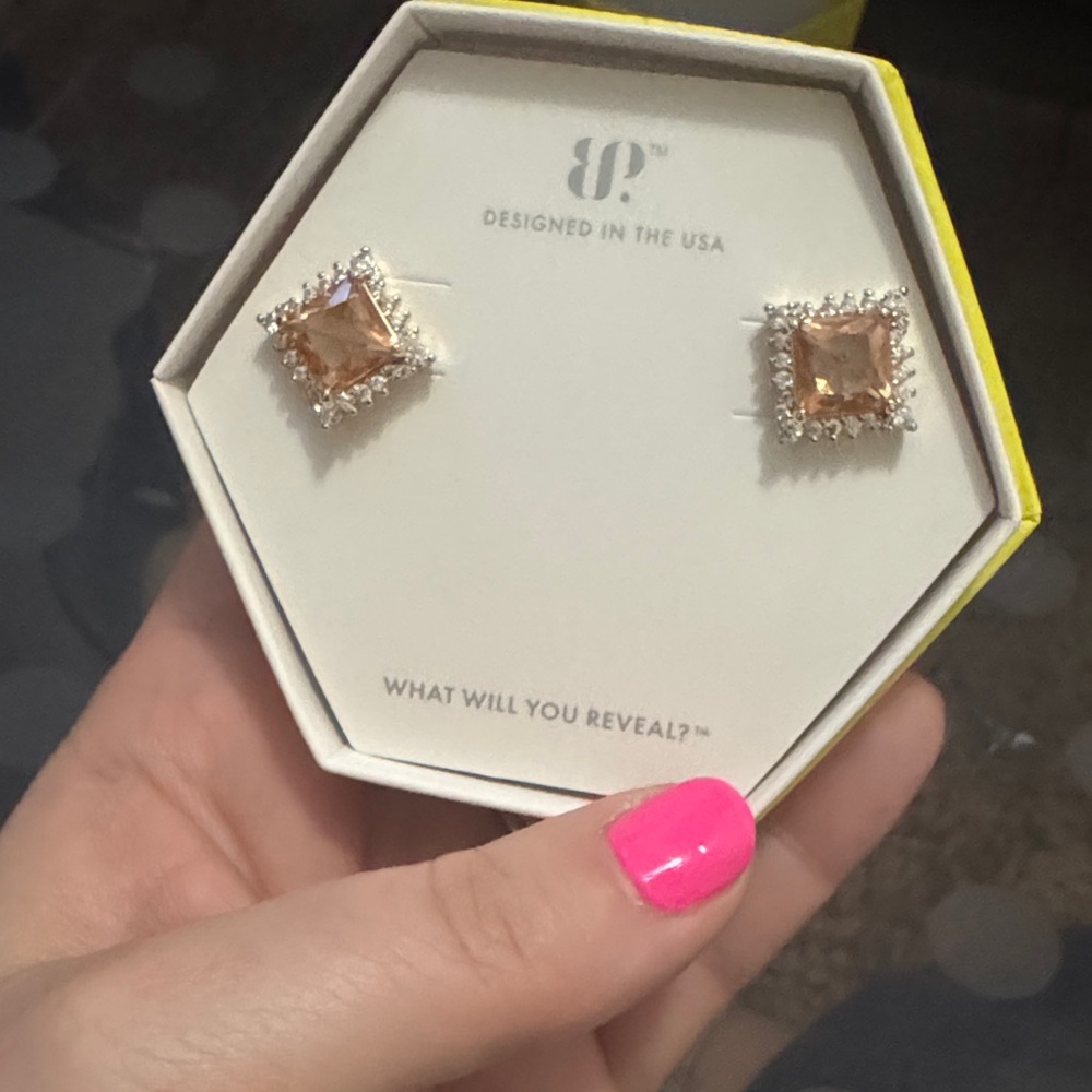Elegant Gold and Silver Stud Earrings